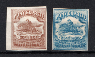 1861-62 Pony Express, USA, Local