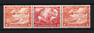1933 Third Reich, Germany (Se-tenant, CV $70)
