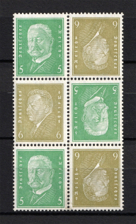 1928-32 Third Reich, Germany (Block Se-tenant, Tete-beche, CV $120)