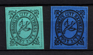 1855-64 Brooklin City Express Post, USA, Local