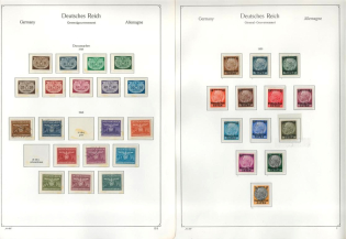 1939-44 General Government, Germany Collection (9 Pages, MH/Canceled)