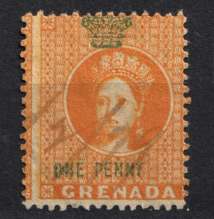 1883 1P Grenada, British Сolonies (Canceled, CV $100)