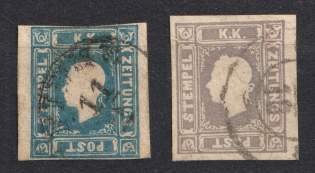 1858-59 Austria (Full Set, Canceled)