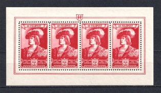 1943 Reich Belgian Legion, Germany (Souvenir Sheet, CV $180, MNH)