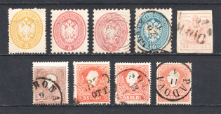 1850-64 Lombardy-Venetia, Austria (Canceled/MH)