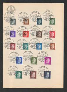 1941 Occupation of Ostland, Germany (Special Cancellation KAUEN (KAUNAS) Souvenir Sheet)