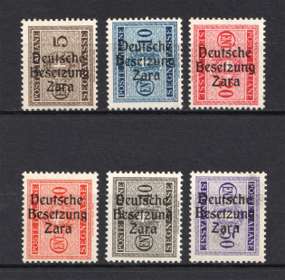 1943 Occupation of Zadar, Germany (Mi. 1-7, Signed, CV $300, MNH)