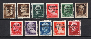 1943 Occupation of Zadar, Germany (Mi. 1-6, 8-12, Signed, CV $350, MNH)