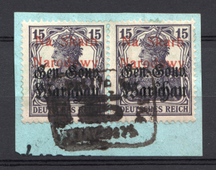 1918 15p Wloclawek, Local Issue, Poland (Canceled)