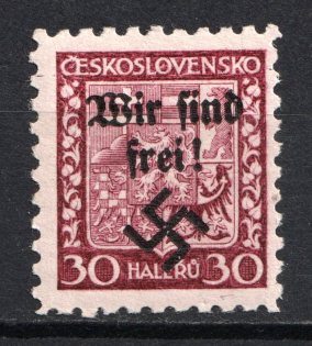 1938 30h Occupation of Rumburg Sudetenland, Germany (Signed)