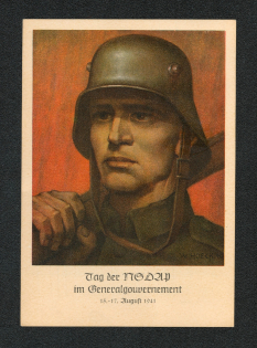 1941 General Government, Postcard, Krakau One Year of the NSDAP in the Generalgouvernement