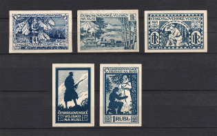 Czechoslovakian Legion in Siberia (Blue PROOFS, MNH/MH)