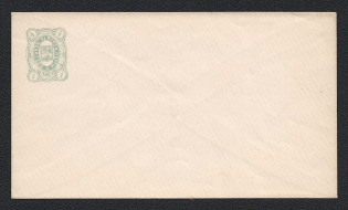 1884 Kadnikov Zemstvo 4k Postal Stationery Cover, Mint (Schmidt #1, Watermark lines ///, CV $150)