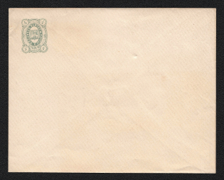 1884 Kadnikov Zemstvo 4k Postal Stationery Cover, Mint (Schmidt #3, Watermark lines ///, CV $150)