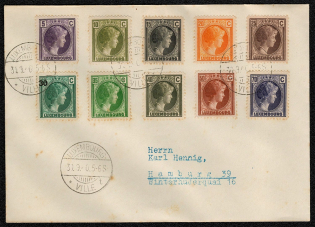 1940 German Occupation Luxembourg Official Cover last day of validity for the stamps of Luxembourg during the German Occupation