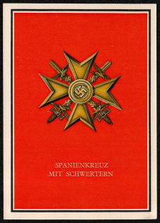 1941 War Medals of the Greater German Reich Spanish Cross