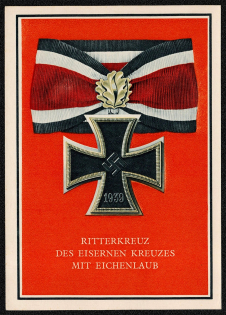 1941 War Medals of the Greater German Reich Iron Cross with Oak Leaves