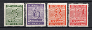 1945 Soviet Zone of Occupation, Germany (Mi. 116 D - 119 D, Full Set)
