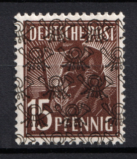 1948 15pf British and American Zones of Occupation, Germany (Mi. 41 II aa, Signed, CV $650, MNH)