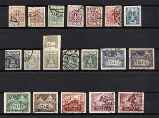 1919 Poland (Full Set, Canceled, CV $80)