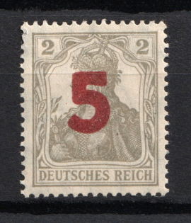 1919 5f/2pf Poland (Mi. 135, CV $330)