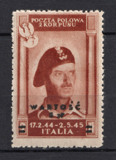 1946 Poland WWII, Field Post, Second Polish Army Corp (Full Set)