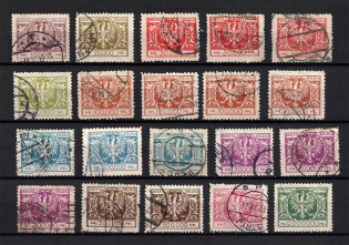 1924 Poland (Full Set, Canceled, CV $300)