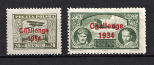 1934 Poland Airmail (Full Set, CV $70)