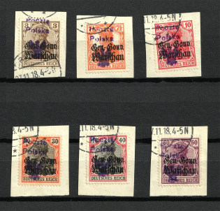 1918-19 Brzeziny Local Issue, Poland (Canceled)