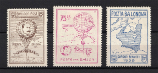 1939 Balloon Post Mail, Poland (Full Set)