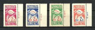 1959 Balloon Post Mail, Poland (Control Text, MNH)