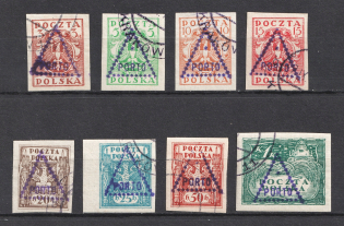 1919 Krakow, Overprint 'Porto', Postage Due Stamps, Local Issue, Poland (Canceled)