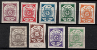 1919 Latvia (Imperforate, Full Set, CV $60)
