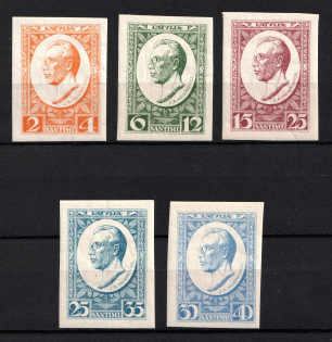 1928 Latvia (Imperforate, Full Set, CV $40)
