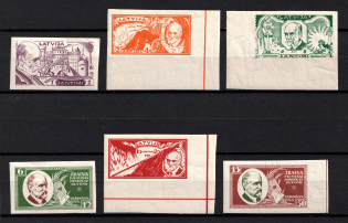 1930 Latvia (Imperforate, Full Set, CV $180, MNH)