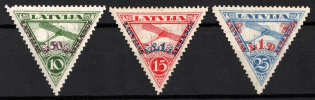 1931 Latvia, Airmail (Perforated, Full Set, CV $60, MNH)