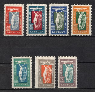 1921 Lithuania, Airmail (Full Set, CV $20)