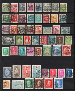 1918-40 Estonia, Collection (3 Pages, Canceled)