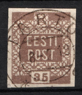 1919 35p Estonia (Brown, Canceled)