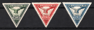 1932 Latvia, Airmail (Perforated, Full Set, CV $80)