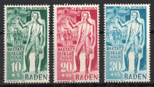 1949 Baden, French Zone of Occupation, Germany (Full Set, CV $50, MNH)