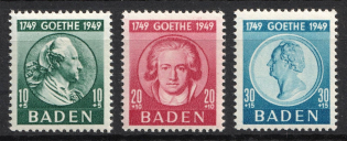 1949 Baden, French Zone of Occupation, Germany (Full Set, CV $50, MNH)