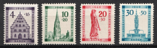 1949 Baden, French Zone of Occupation, Germany (Full Set, CV $90, MNH)
