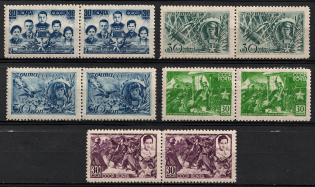 1944 Heroes of the USSR, Soviet Union USSR, Pairs (Full Set, MNH)