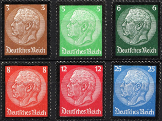 1934 Third Reich, Germany (Full Set, CV $60)