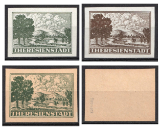 1943 Theresienstadt Ghetto, Bohemia and Moravia (Forgeries, MNH)
