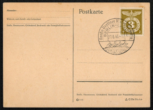 1943 Scott B217 with Special postmark Berlin-Grunau 27 June