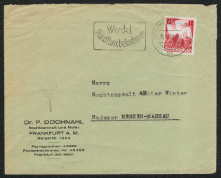 1936 Frankfurt Specail Postmark Become a radio subscriber