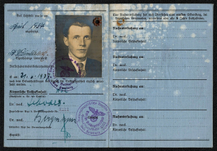 1937 Healthpass Office for the Peoples Health of the NSDAP, Germany Third Reich