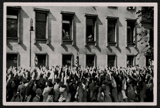 1933 Delegation from the Saar Territory before the Reichs Chancellor. Cigarette card